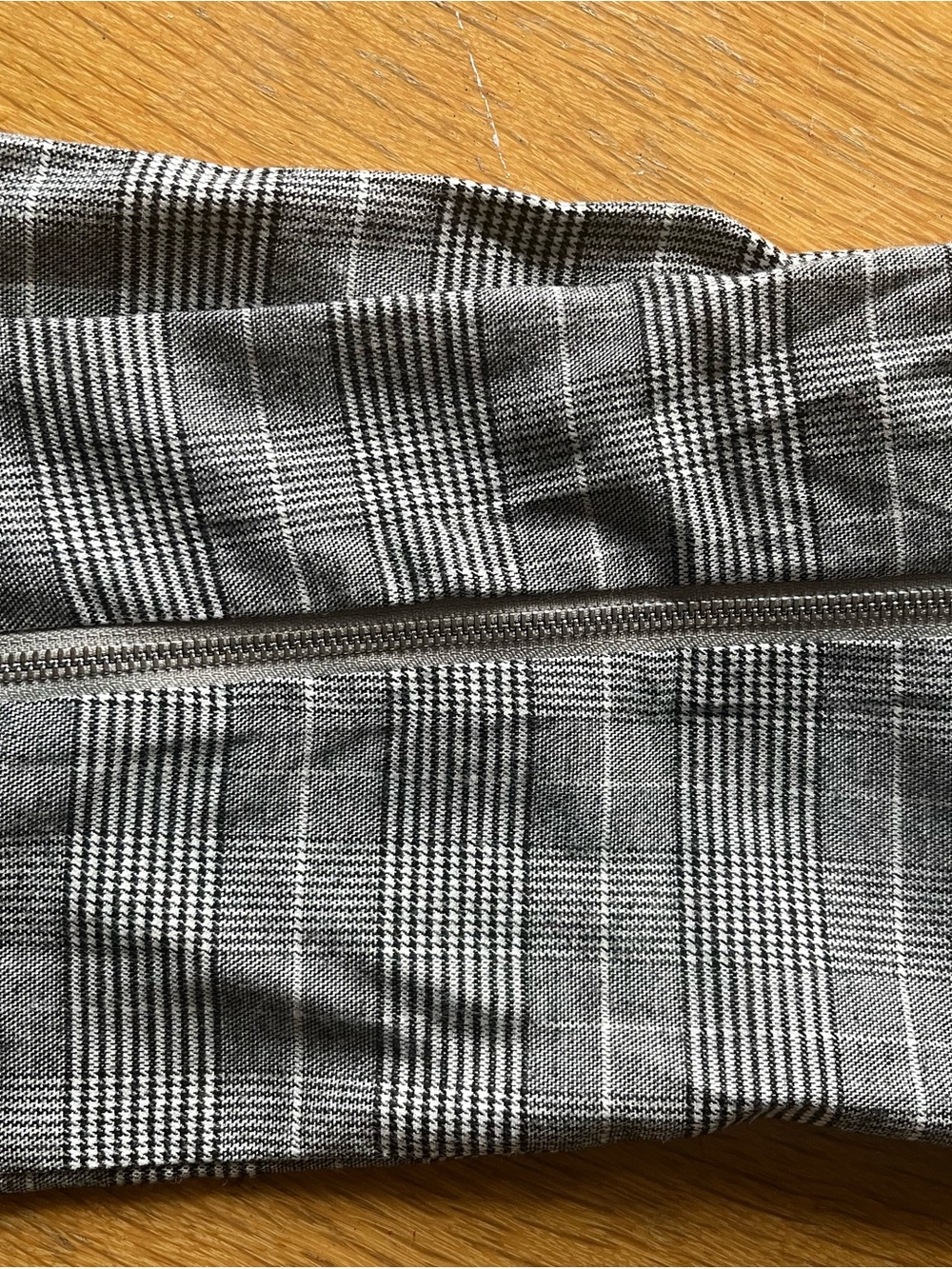 MNML Black & Gray Glen Plaid Dress Pants